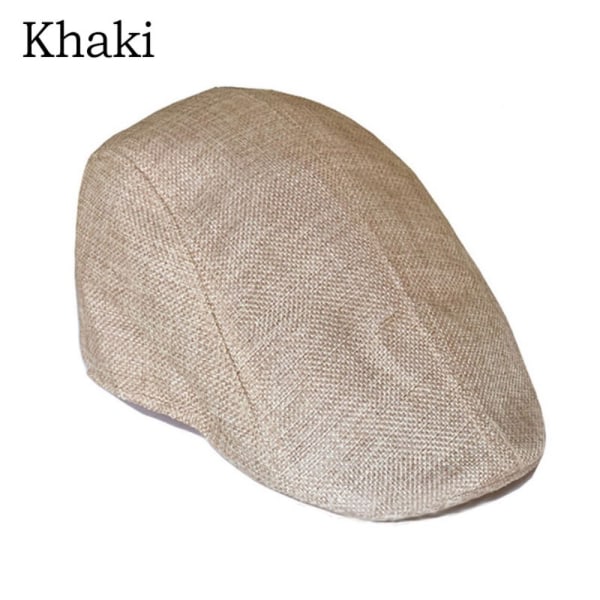 Golf Driving Hat Mænd Flad Kasket KHAKI khaki