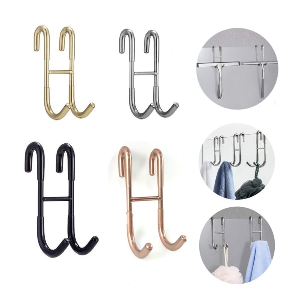 1st 304 rostfritt stål dubbel S-form krok Rose Gold