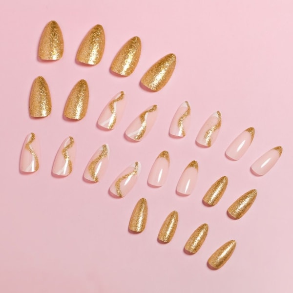 Almond Fake Nails tekokynnet 2 2 2