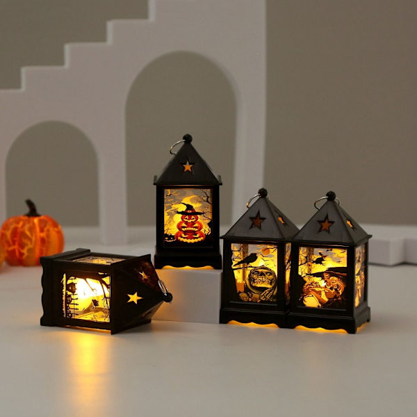 Halloween vindlampe dekorasjon Lys GRESSKAR GRESKIN pumpkin