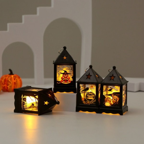 Halloween vindlampe dekorasjon Lys HEKS HEKS witch