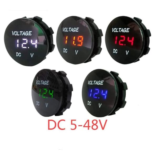 Digital Voltmeter Testare Voltmeter LED Display Panel grön