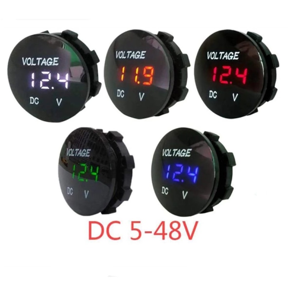 Digital Voltmeter Tester Voltmeter LED Display Panel blå