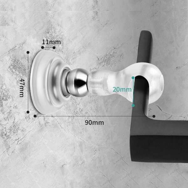 Dørstopper Gulvholder SORT black