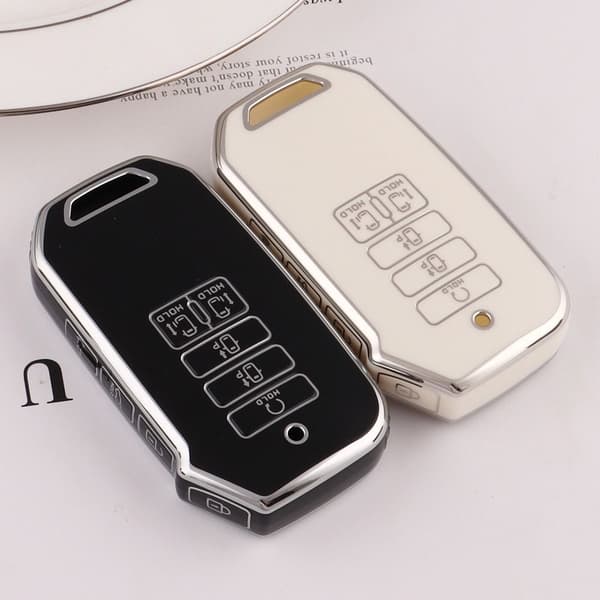 Auton case Key Cover Shell H SILVER EDGE WHITE H SILVER EDGE H Silver Edge White