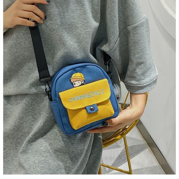 Messenger Taske Flap Pung SORT Black