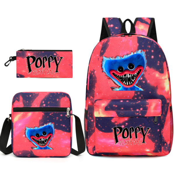 Poppy Playtime 3D Ryggsekk/penalveske/messenger Bag black
