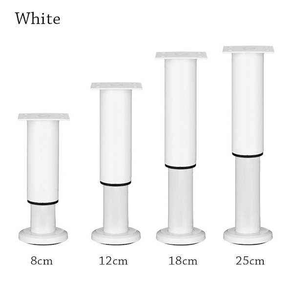 Huonekalut Pyörät Jalat MUSTA 8cm Black 8cm