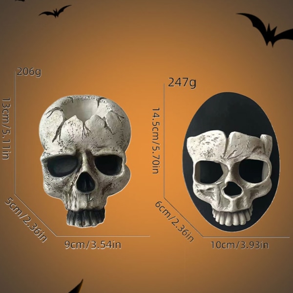 Skull-kynttilänjalka Halloween-kynttilänjalka 1 1 1