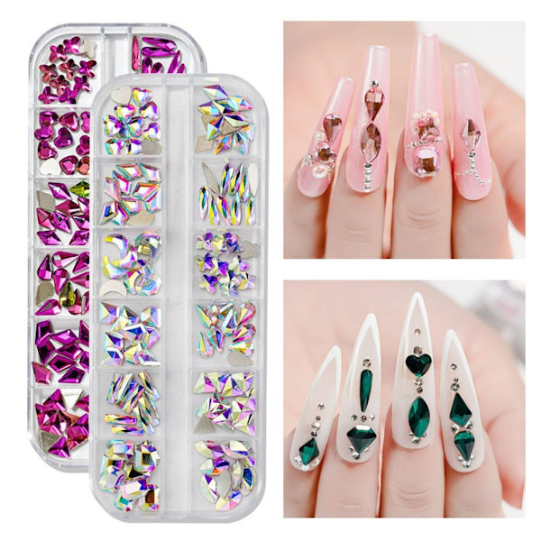 12Gird/Box Negle Stickers Negle Art Decoration 2 2 2