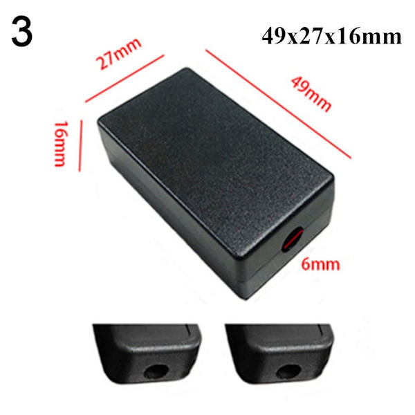 Elektronisen projektilaatikon vedenpitävä cover 49X27X16MM3 3 49x27x16mm3
