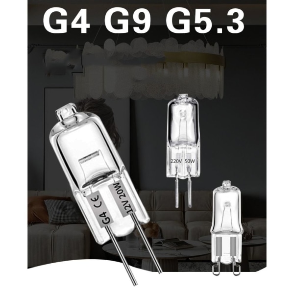 Halogenlampeperler G4 G5.3 Pære G4 10W G4 10W G4 10W