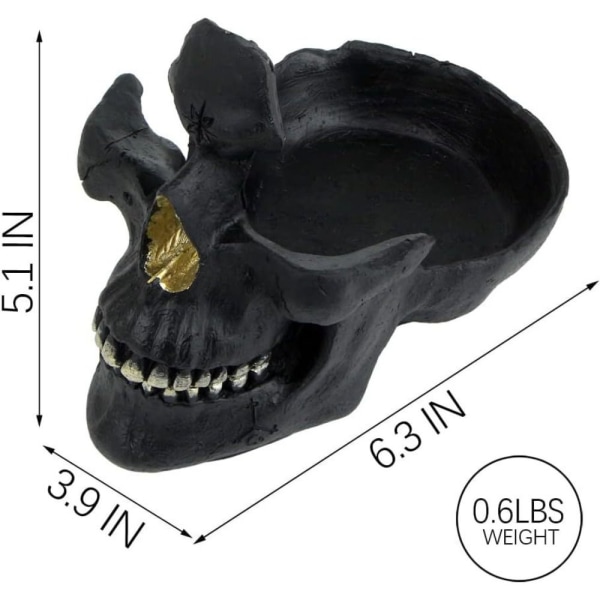 Skalle Glasögonhållare Skeleton Förvaringsställ SVART black