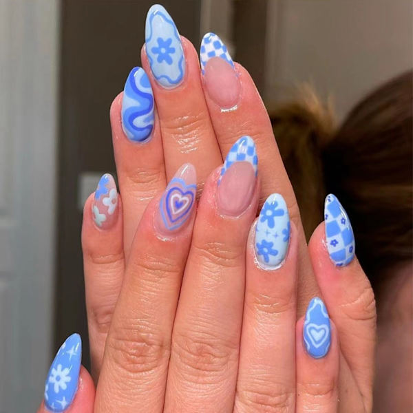 Almond Fake Nails False Nail W44 W44 W44