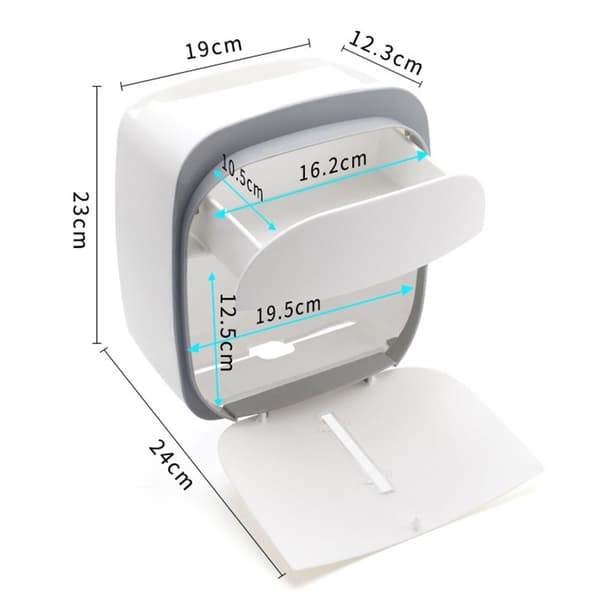 WC-paperihyllyn paperiteline HARMAA Grey