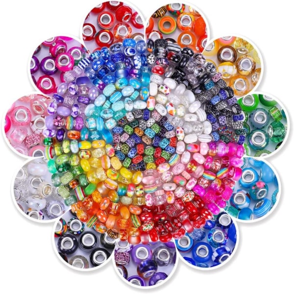 big hole beads spacer beads sateenkaarihelmet