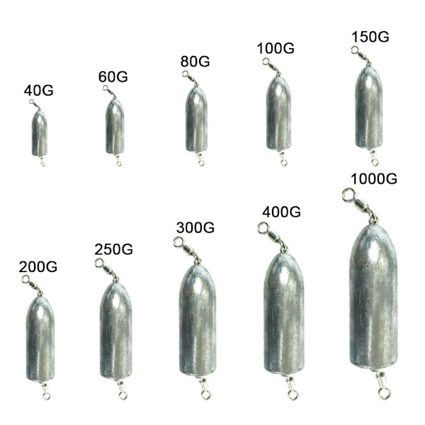 Fiskeledningssynker Fiskevektsink 300G-1PC 300G-1PC 300g-1pc