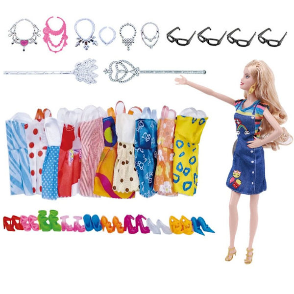 20/30/32PCS Random Doll Accessoarer Kläder Skor 32PCS-A 32PCS-A