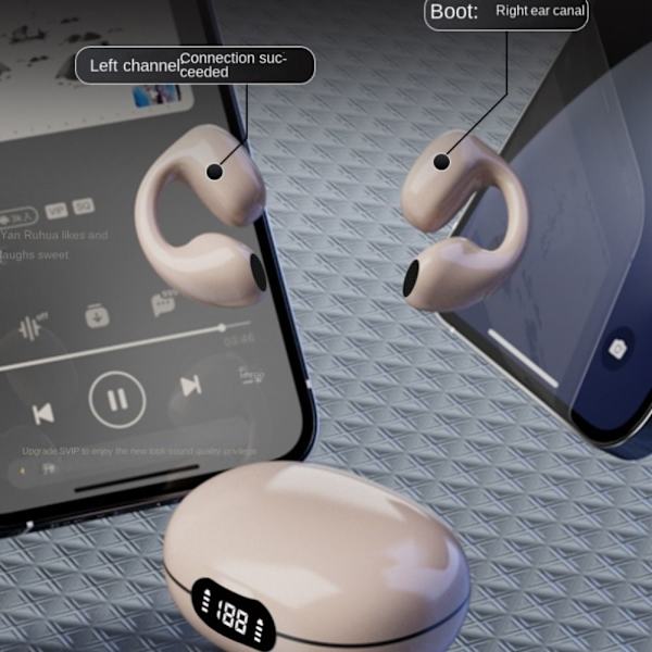 Trådløst headset spil øretelefoner PINK pink