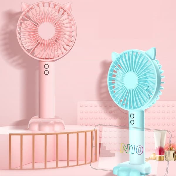 USB Håndholdt Mini Ventilator PINK