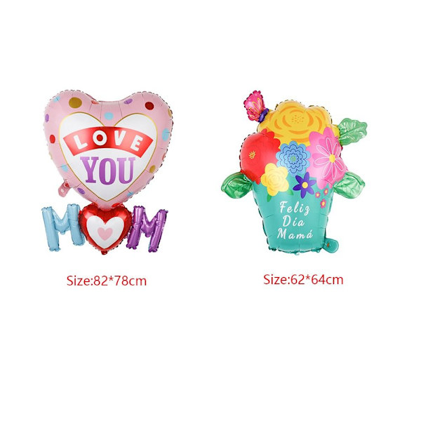 Glædelig Mors Dag Folie Helium Balloner C C C