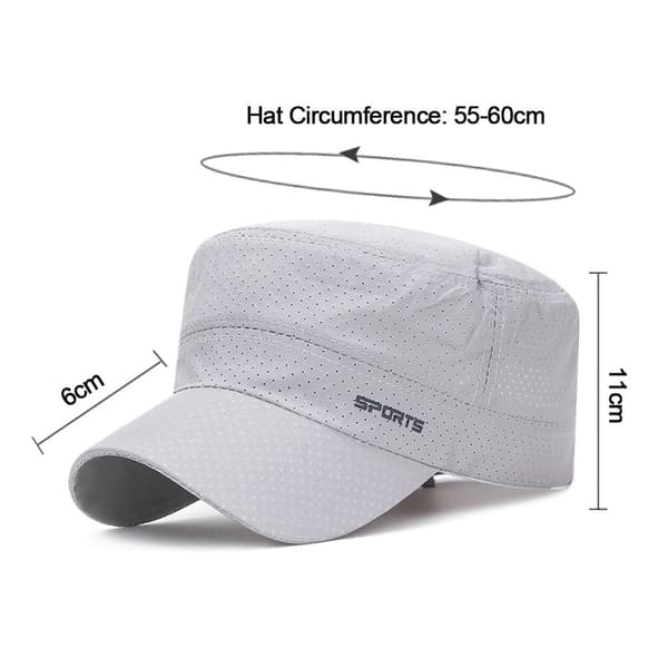 Military Cap Flat Top Caps TUMMANHARMAA dark grey