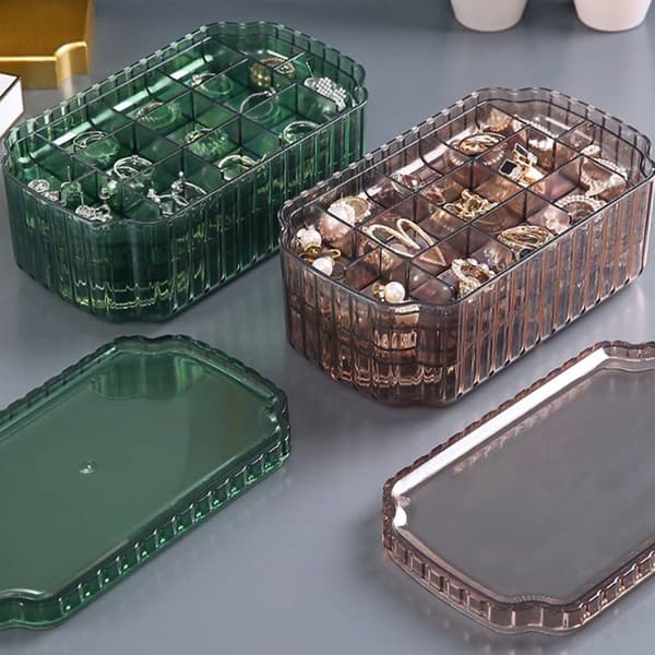 Örhänge Organizer Smyckeskrin Organizer GREEN 3 LAYER 3 LAYER Green 3 Layer-3 Layer