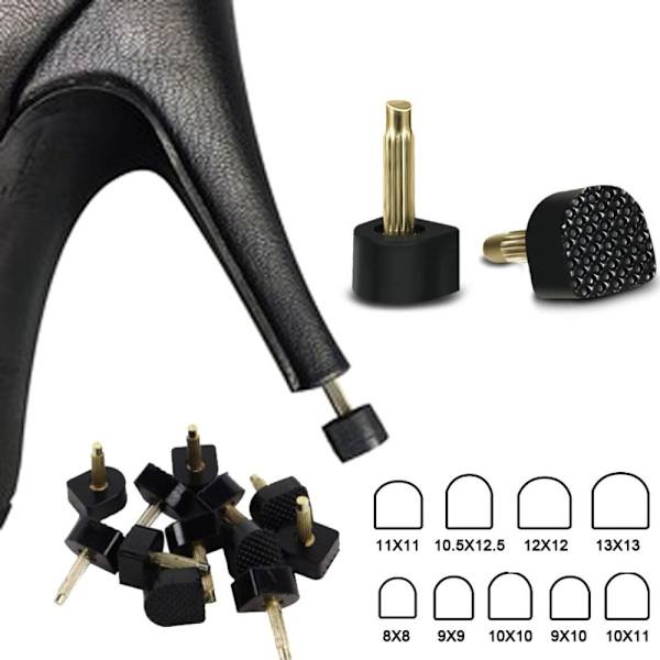 20 kpl High Heel Tips Heel Pins 10X10MM 10x10mm