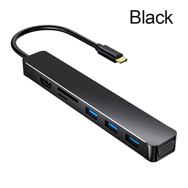 USB C HUB Type-C 3.1 SORT Black
