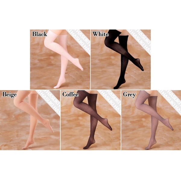 1 pari ohuet sukat 1/6 nukkesukat BEIGE Beige