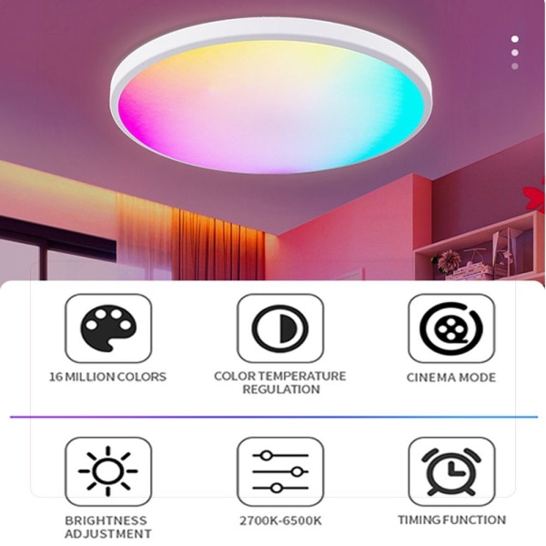 Smart Taklampe LED Lys EU EU