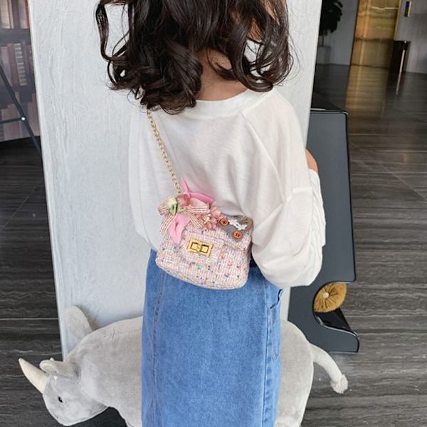 Crossbody Taske Pearl Håndtaske PINK BLOMST BLOMST pink flower-flower