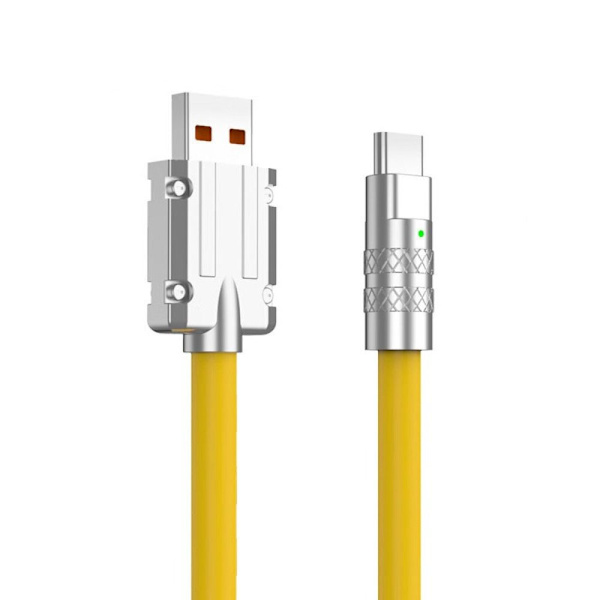 Typ C snabbladdare USB -kabel GUL Yellow