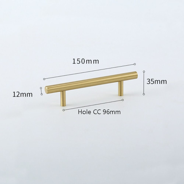 Håndtak Skuff HUL CC 128MMD D Hole CC 128mmD