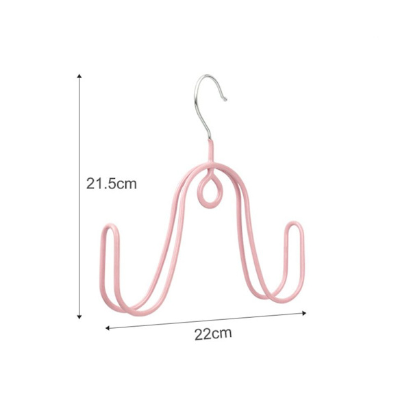 Monikäyttöinen kuivauskenkäteline Vaatteiden säilytyskoukku PINK Pink