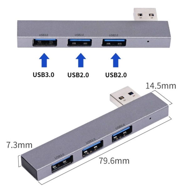 USB keskitin Type-C-jakaja USB -keskitin USB keskitin USB HUB