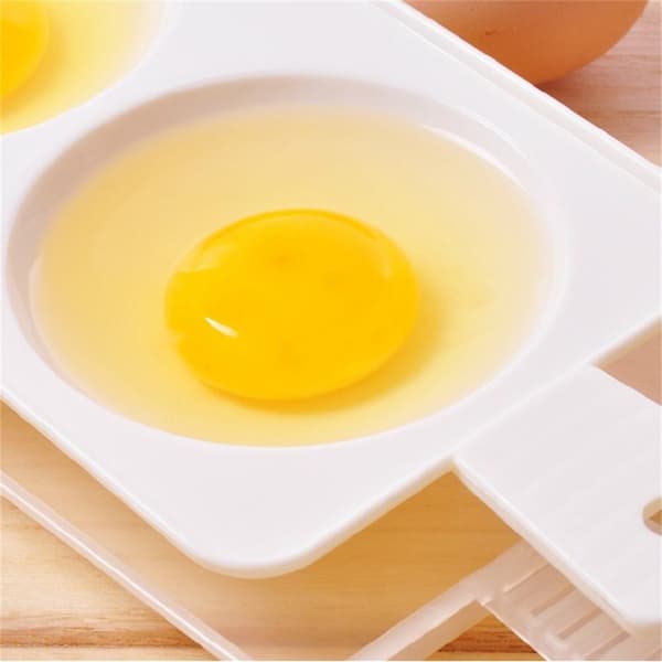 Egg Kylling Mikrobølgeovn Egg Steamer Drenering Egg Boiler