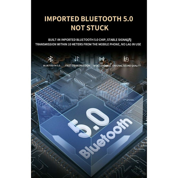 Bluetooth Hörlurar Hörlurar med mikrofon VIT white