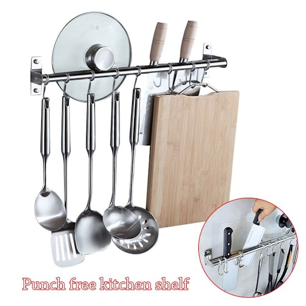Veggmontert håndklestativ kroker 50CMDOUBLE POLE DOBBELSTANG 50cmDouble Pole