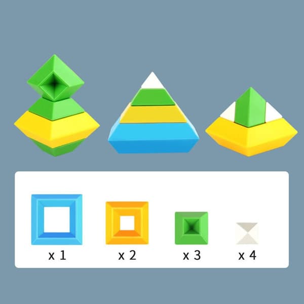 Pyramid Block Set Set 10ST 10ST 10pcs