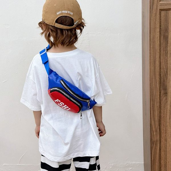 Bröstväska för barn Fanny Pack RÖD Red