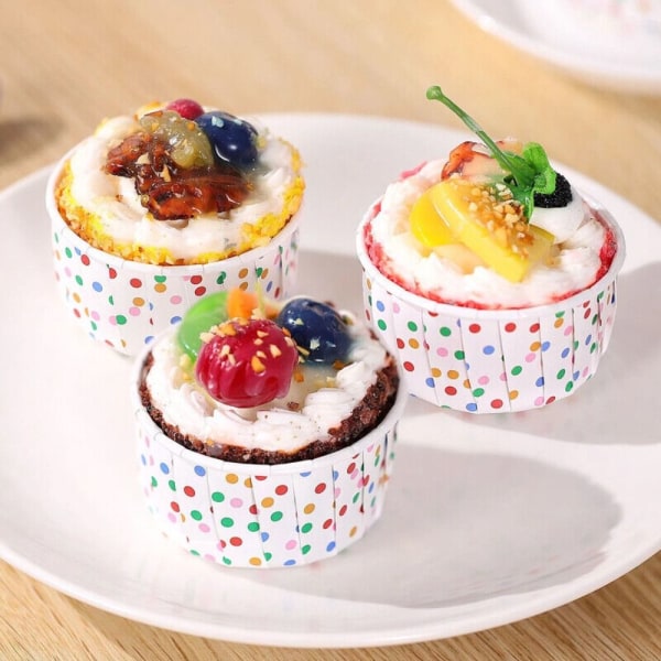 50/100 Stk Cupcake Paper Cups Cupcake Wrappers 100 STK 100PCS