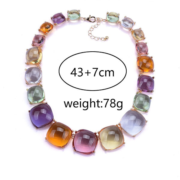 Choker Halsband Dam Smycken FÄRGERIGT SET FÄRGERIGT SET colorful set