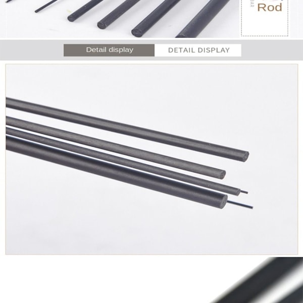 solid carbon stang landevejsfiskestang 2,0MM X 1M 2,0MM X 1M 2.0mm X 1M