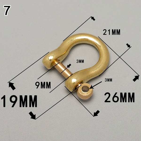 Solid karbinhake D bågklammer 7 7 7