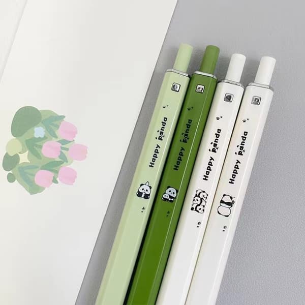 4kpl Panda Neutral Pen Square Pen Square -kynätelineet