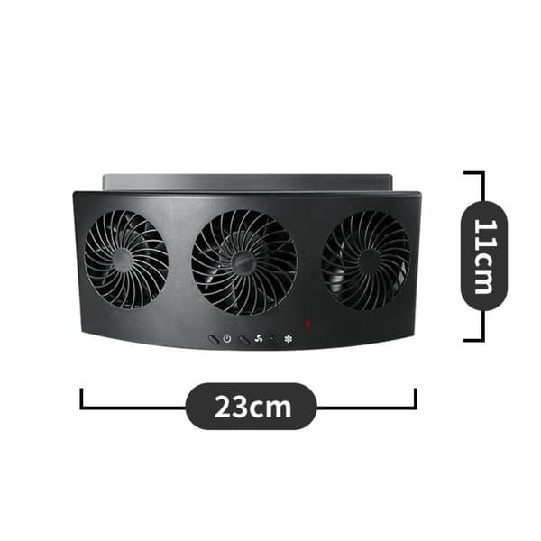 Biludstødningsventilator Billuftrenser SORT Black