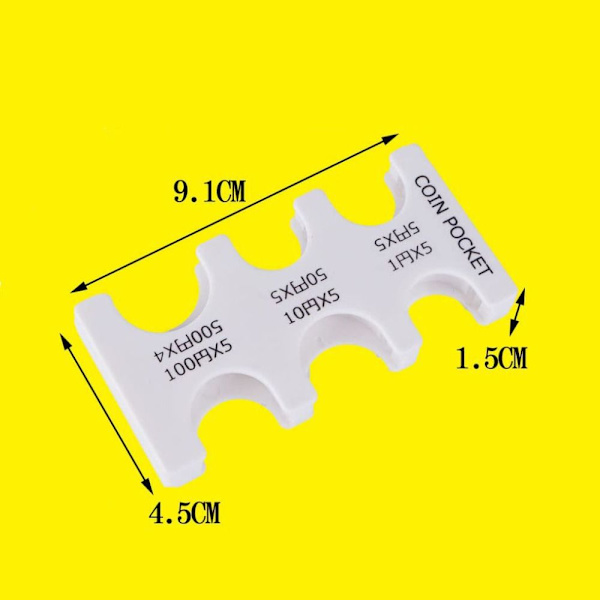 Myntlomme i plast, TRANSPARENT transparent
