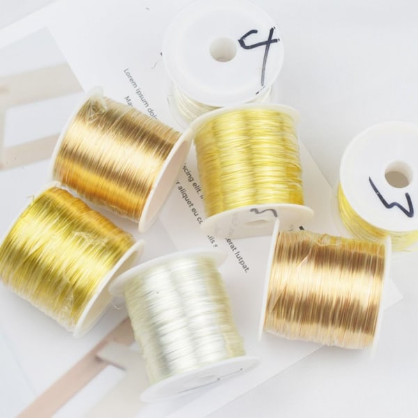 Messing Wire Smykker Making Wire 0,3MMKC GULL KC GULL 0.3mmkc gold