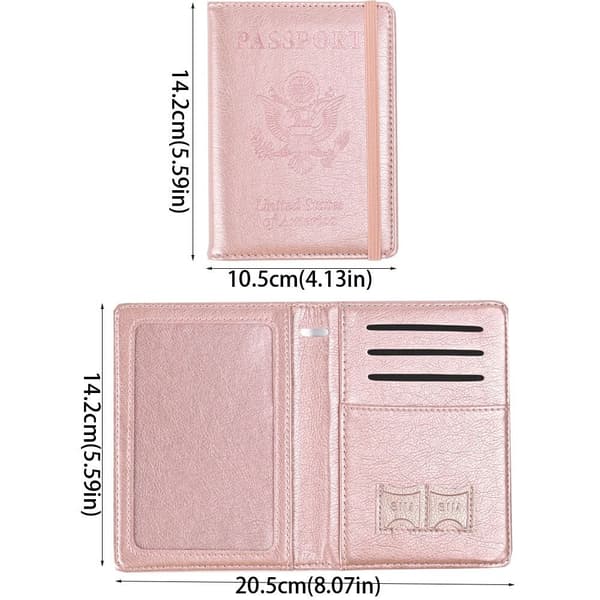 Passdeksel Passholder ROSA pink